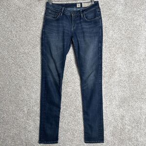 ALLSAINTS Spitalfields Low Rise Skinny Jeans Womens 27 Dark Blue Wash‎
